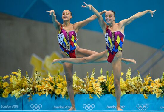 2012 Olympics. Synchronized Swimming Duet Finals