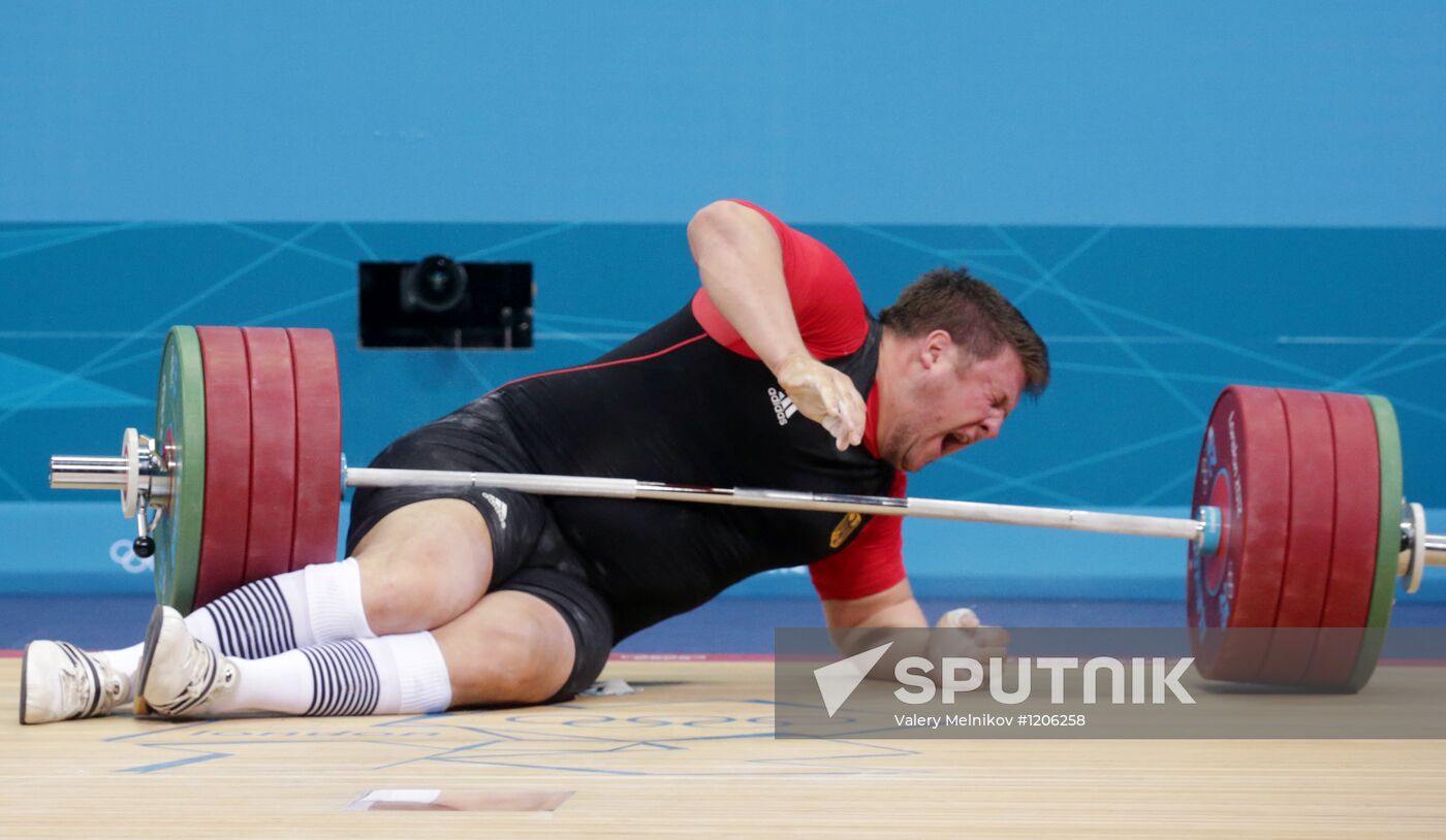 2012 Summer Olympics. Weightlifting. Men's +105kg