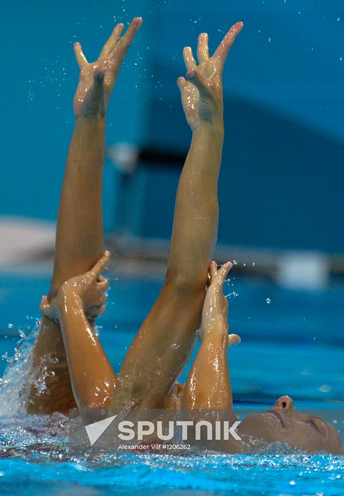 2012 Olympics. Synchronized Swimming Duet Finals