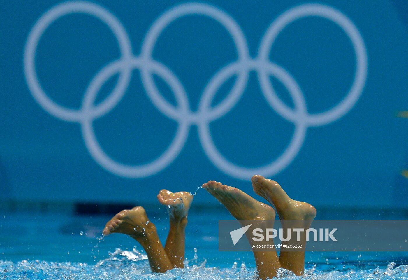 2012 Olympics. Synchronized Swimming Duet Finals