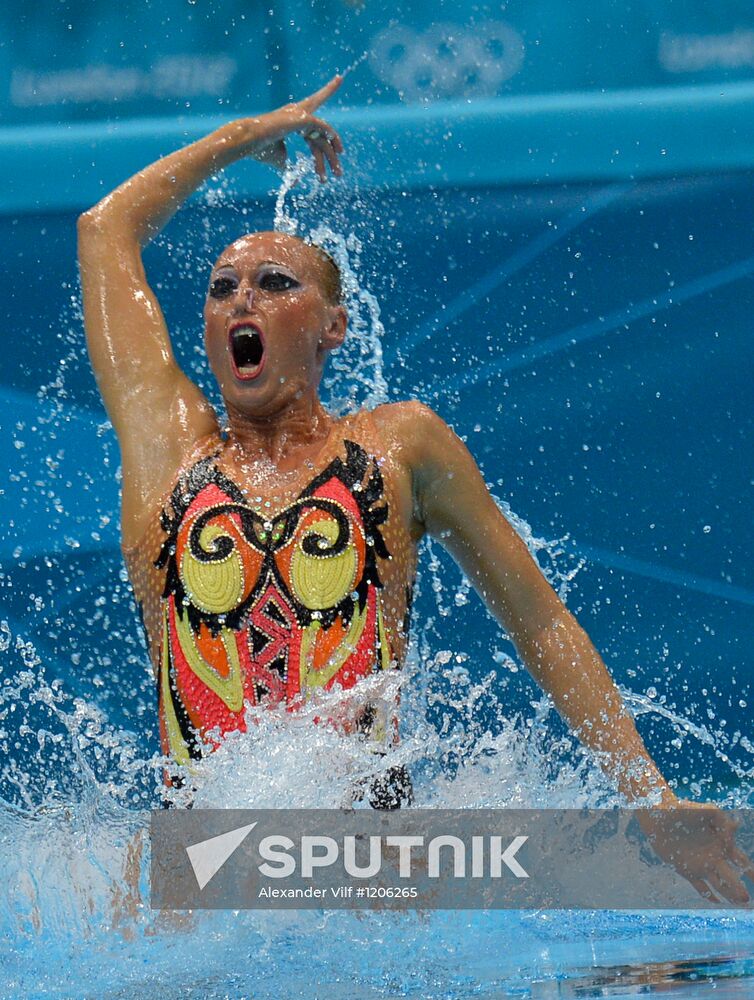 2012 Olympics. Synchronized Swimming Duet Finals