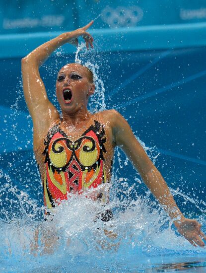 2012 Olympics. Synchronized Swimming Duet Finals