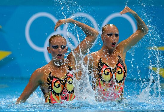2012 Olympics. Synchronized Swimming Duet Finals