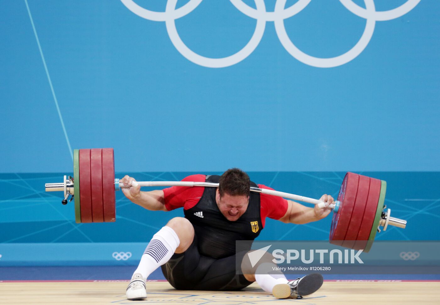 2012 Summer Olympics. Weightlifting. Men's +105kg