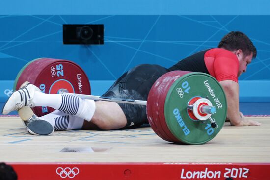 2012 Summer Olympics. Weightlifting. Men's +105kg