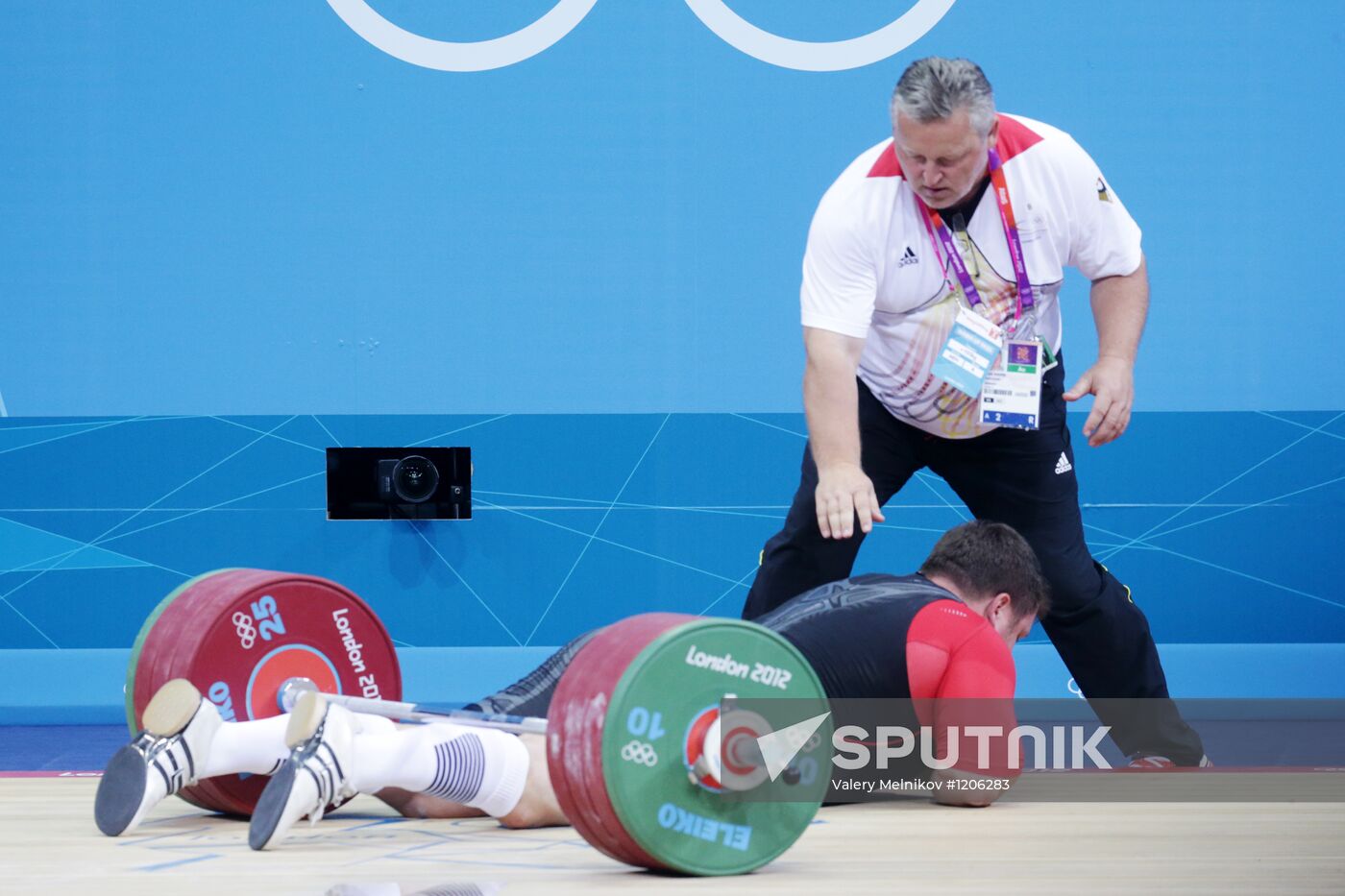 2012 Summer Olympics. Weightlifting. Men's +105kg