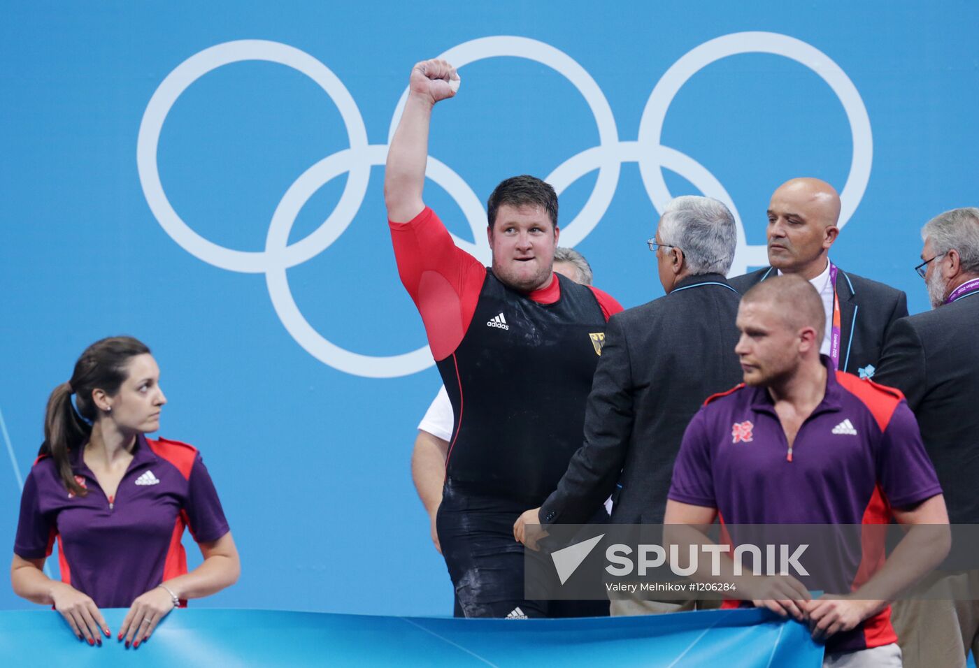 2012 Summer Olympics. Weightlifting. Men's +105kg