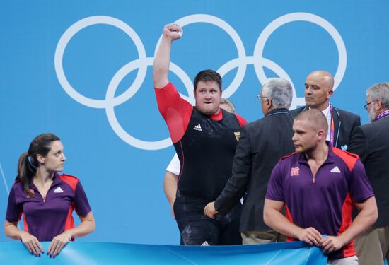 2012 Summer Olympics. Weightlifting. Men's +105kg