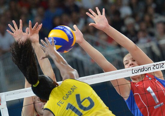Olympics 2012 Women's Volleyball. Russia vs. Brazil
