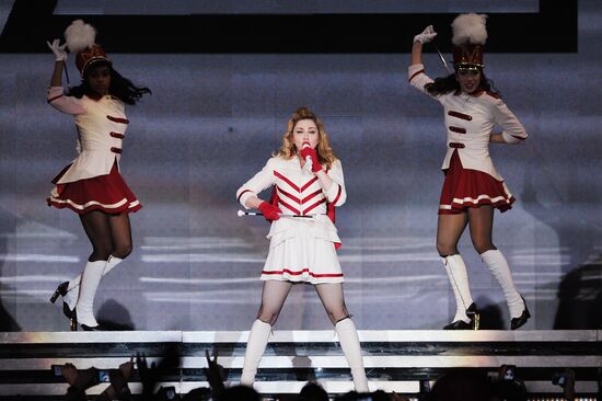 Madonna's concert at Olympiysky sports complex in Moscow