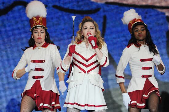 Madonna's concert at Olympiysky sports complex in Moscow