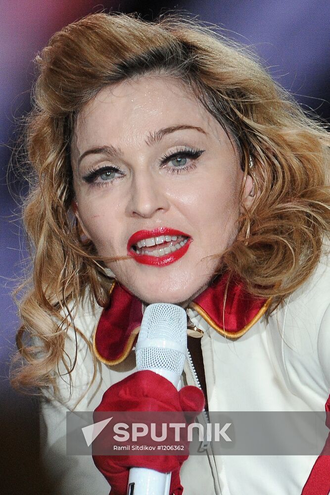 Madonna's concert at Olympiysky sports complex in Moscow
