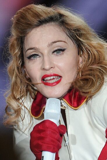 Madonna's concert at Olympiysky sports complex in Moscow