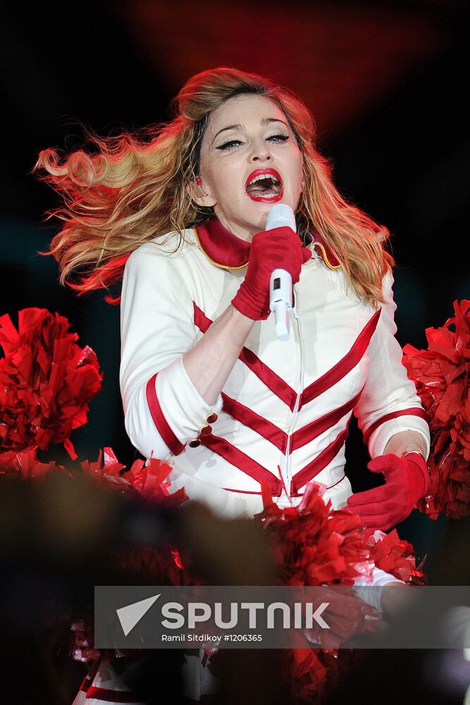 Madonna's concert at Olympiysky sports complex in Moscow
