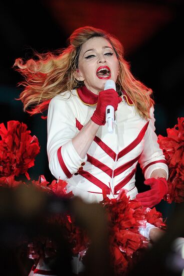 Madonna's concert at Olympiysky sports complex in Moscow