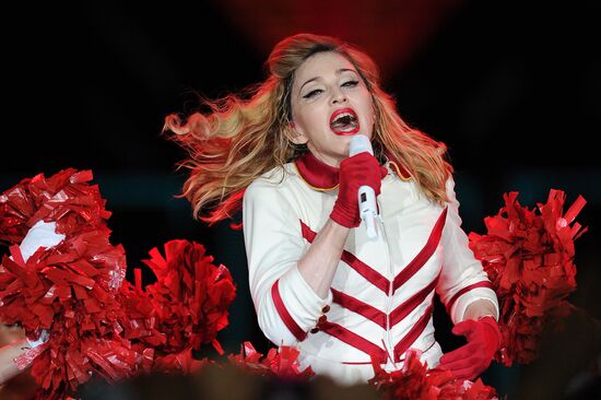 Madonna's concert at Olympiysky sports complex in Moscow