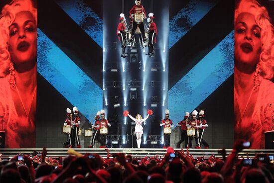Madonna's concert at Olympiysky sports complex in Moscow