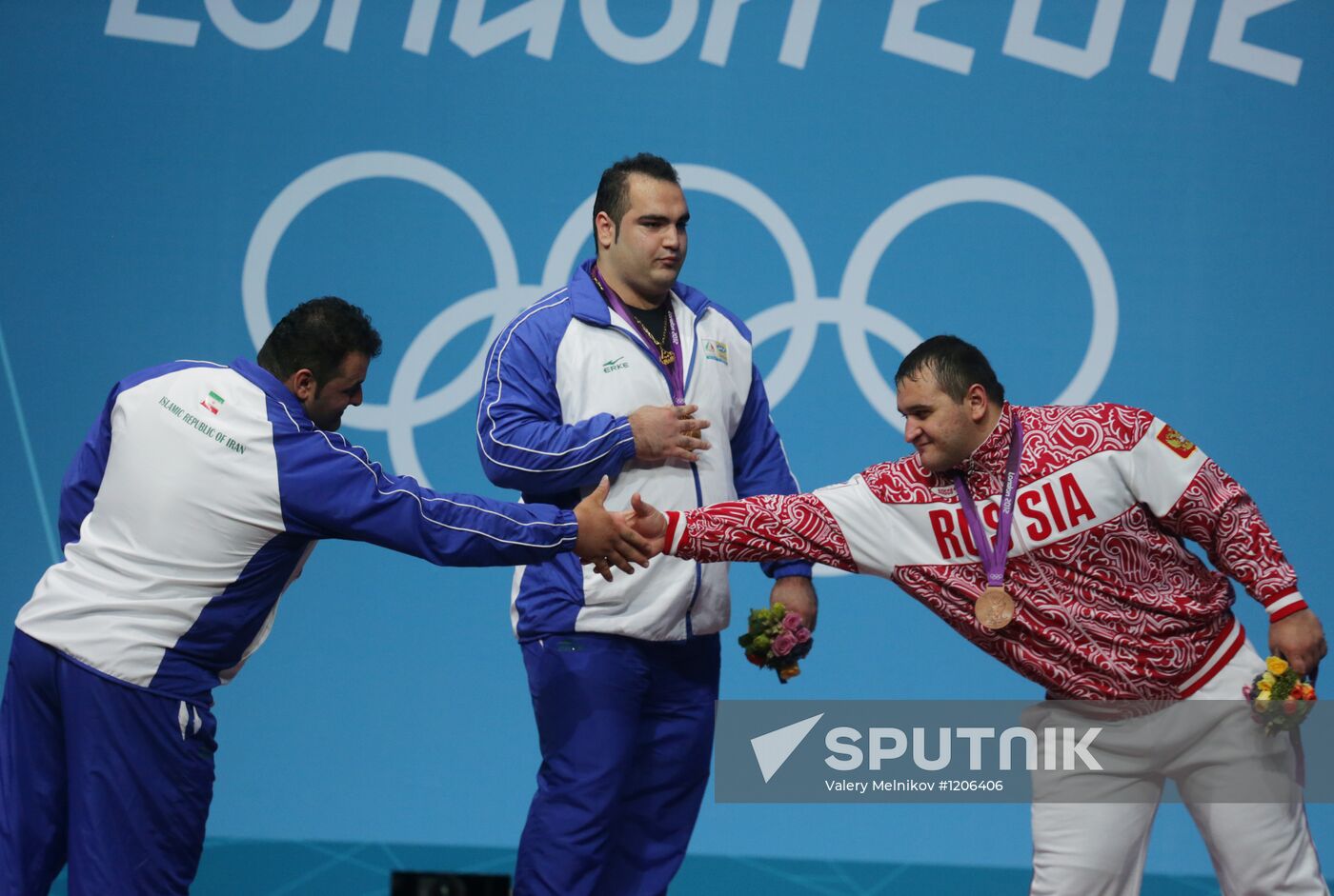 Olympics 2012 Men's Weightlifting. Over 105 kg