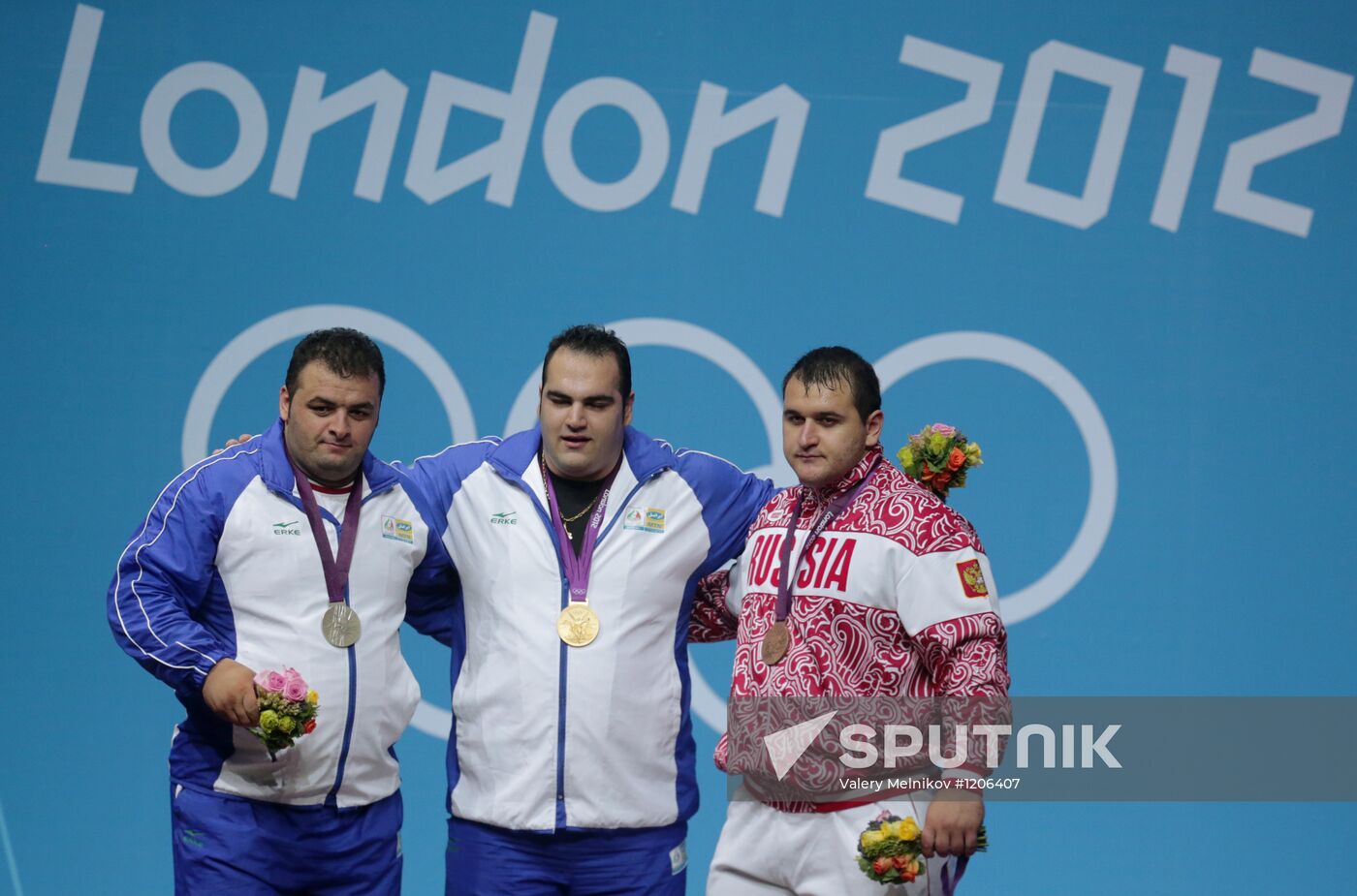 Olympics 2012 Men's Weightlifting. Over 105 kg