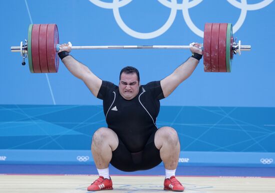 2012 Summer Olympics. Weightlifting. Men. Over 105kg