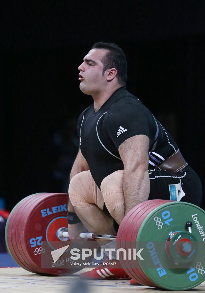 2012 Summer Olympics. Weightlifting. Men. Over 105kg