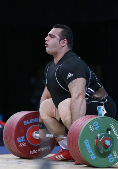 2012 Summer Olympics. Weightlifting. Men. Over 105kg