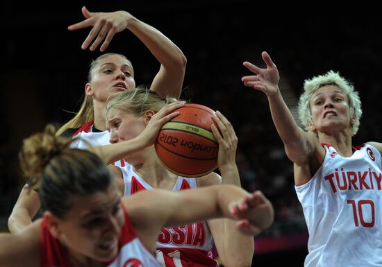 2012 Summer Olympics. Basketball. Women. Turkey vs. Russia