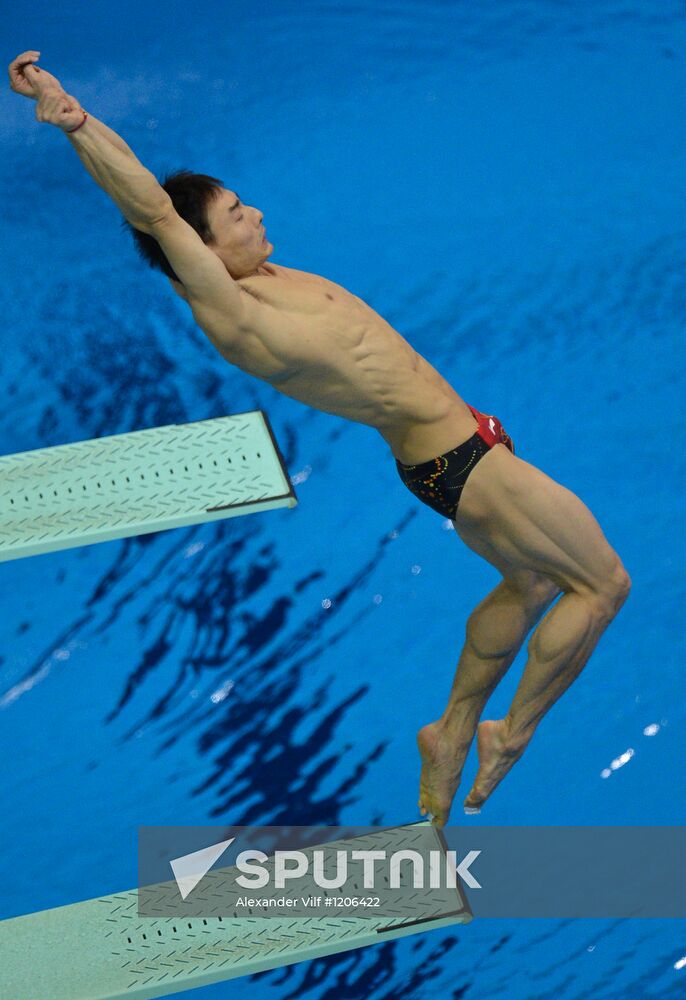 Olympics 2012 Men's Diving. Springboard. 3 meters