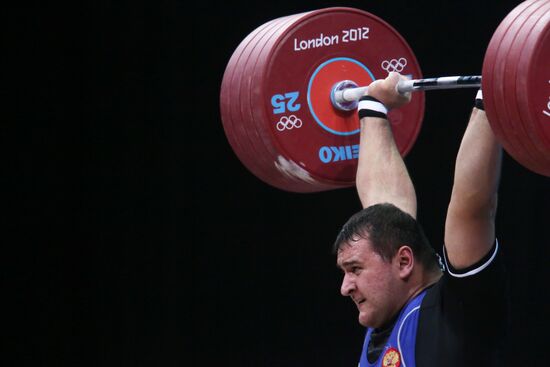 2012 Summer Olympics. Weightlifting. Men. Over 105kg