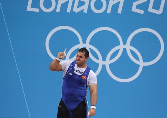 2012 Summer Olympics. Weightlifting. Men. Over 105kg