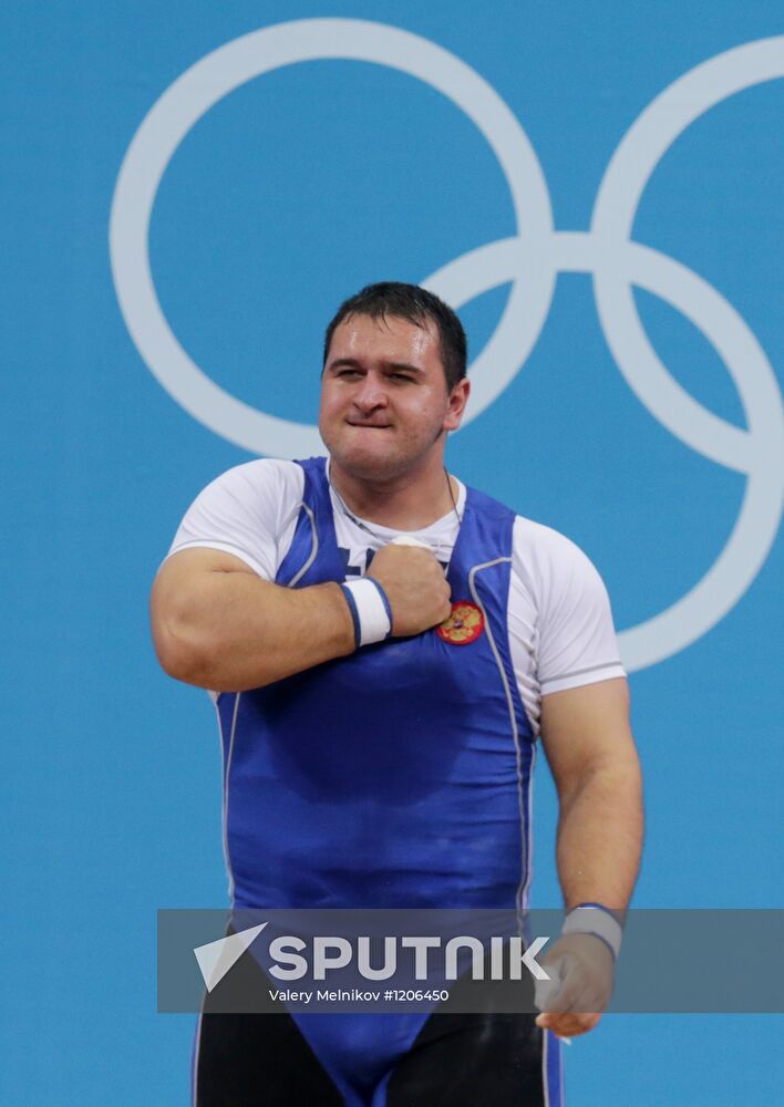 2012 Summer Olympics. Weightlifting. Men. Over 105kg