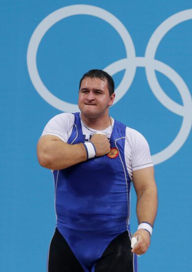 2012 Summer Olympics. Weightlifting. Men. Over 105kg