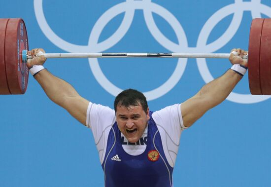 2012 Summer Olympics. Weightlifting. Men. Over 105kg