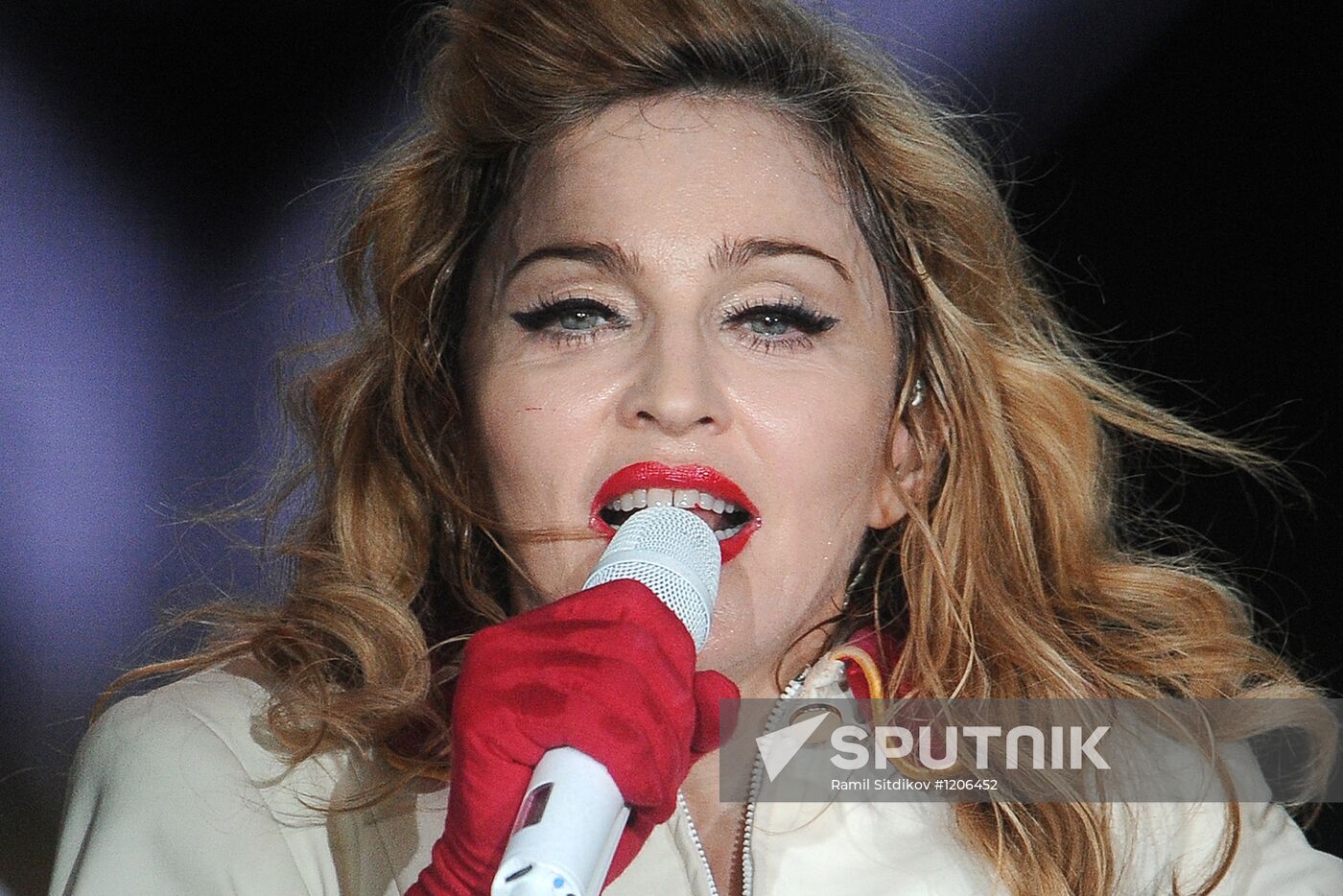Madonna's concert at Olympiysky sports complex in Moscow