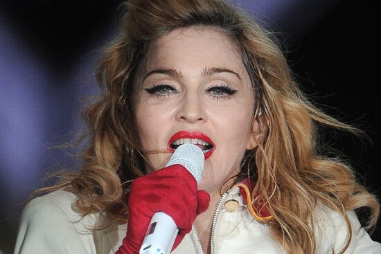 Madonna's concert at Olympiysky sports complex in Moscow