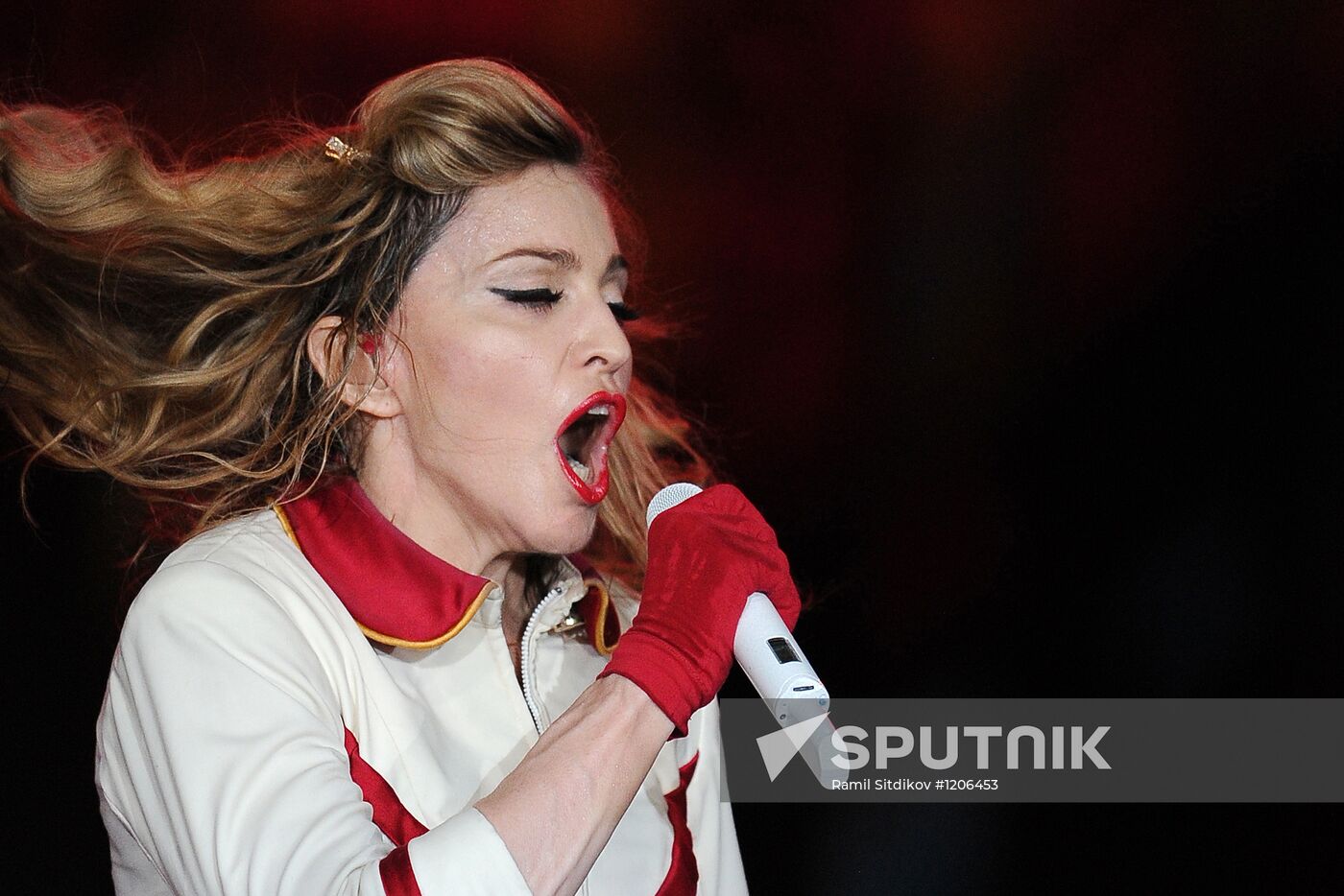 Madonna's concert at Olympiysky sports complex in Moscow