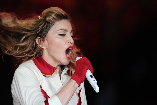 Madonna's concert at Olympiysky sports complex in Moscow