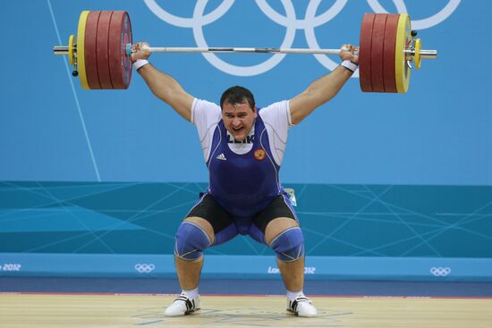 2012 Summer Olympics. Weightlifting. Men. Over 105kg
