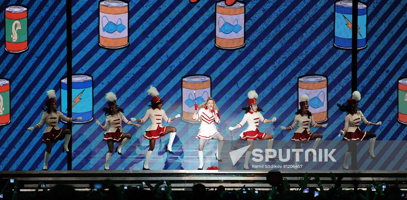 Madonna's concert at Olympiysky sports complex in Moscow