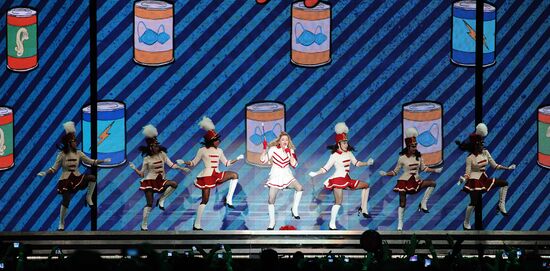 Madonna's concert at Olympiysky sports complex in Moscow