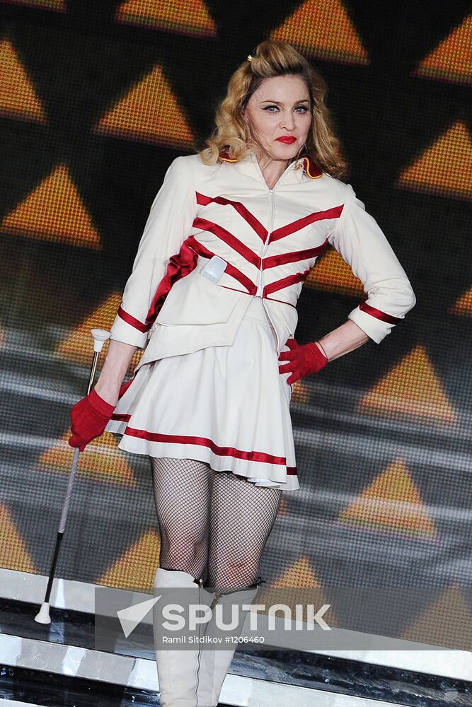 Madonna's concert at Olympiysky sports complex in Moscow