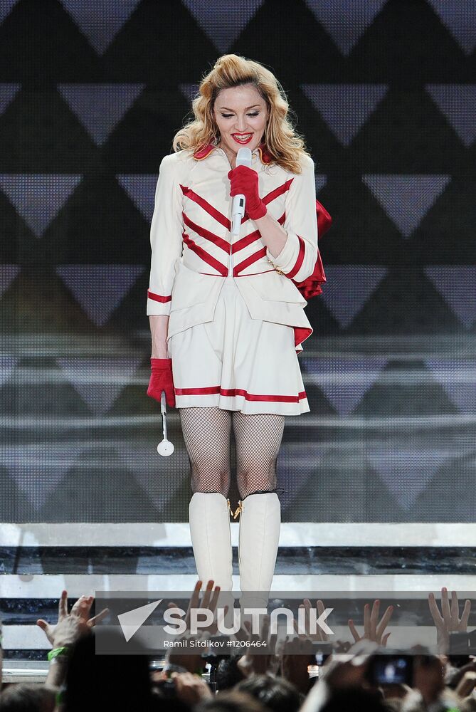 Madonna's concert at Olympiysky sports complex in Moscow
