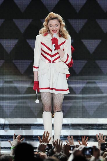 Madonna's concert at Olympiysky sports complex in Moscow