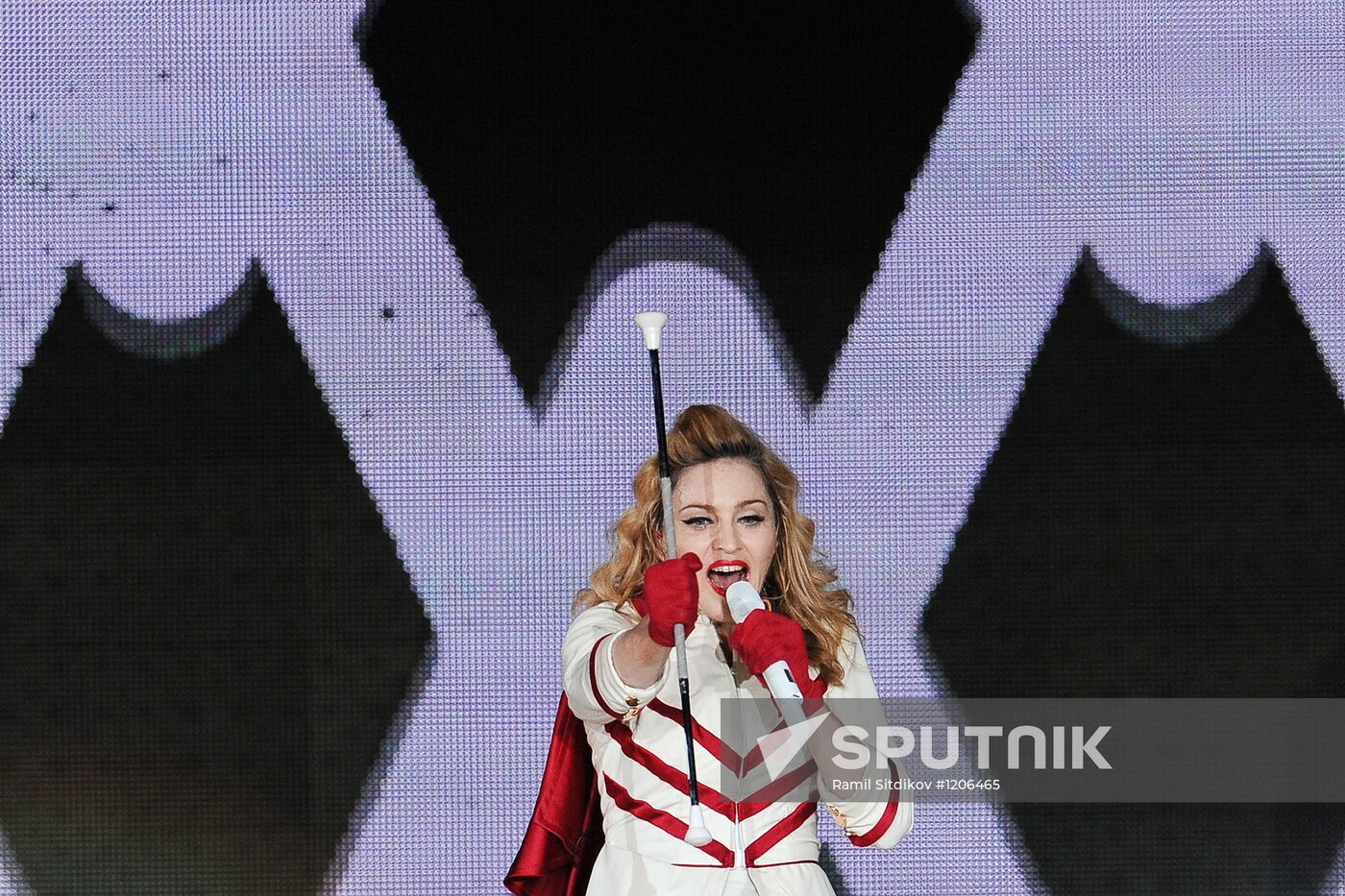 Madonna's concert at Olympiysky sports complex in Moscow