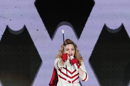Madonna's concert at Olympiysky sports complex in Moscow