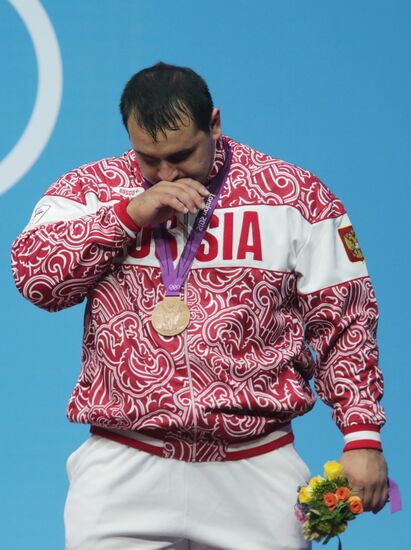 2012 Summer Olympics. Weightlifting. Men. Over 105kg