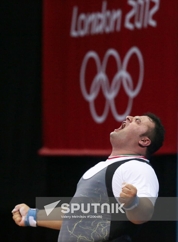2012 Summer Olympics. Weightlifting. Men. Over 105kg