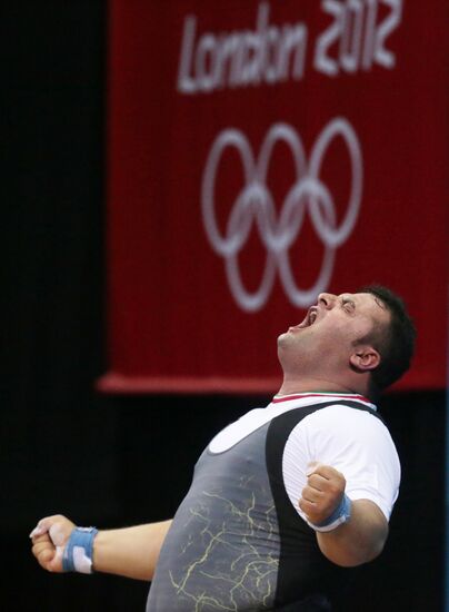 2012 Summer Olympics. Weightlifting. Men. Over 105kg