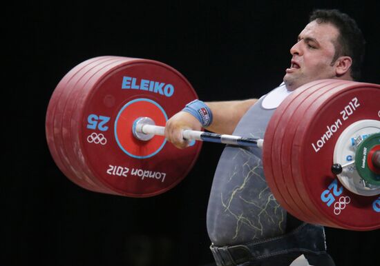 2012 Summer Olympics. Weightlifting. Men. Over 105kg