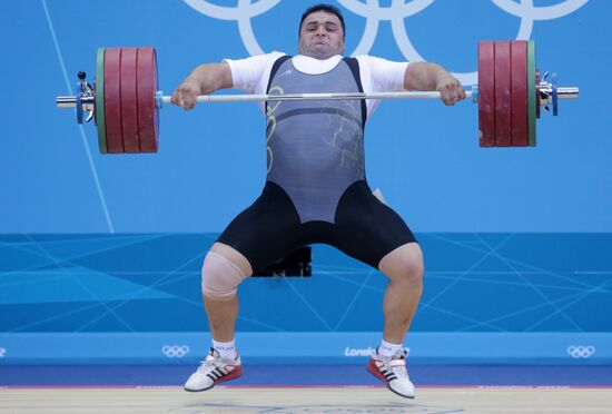 2012 Summer Olympics. Weightlifting. Men. Over 105kg